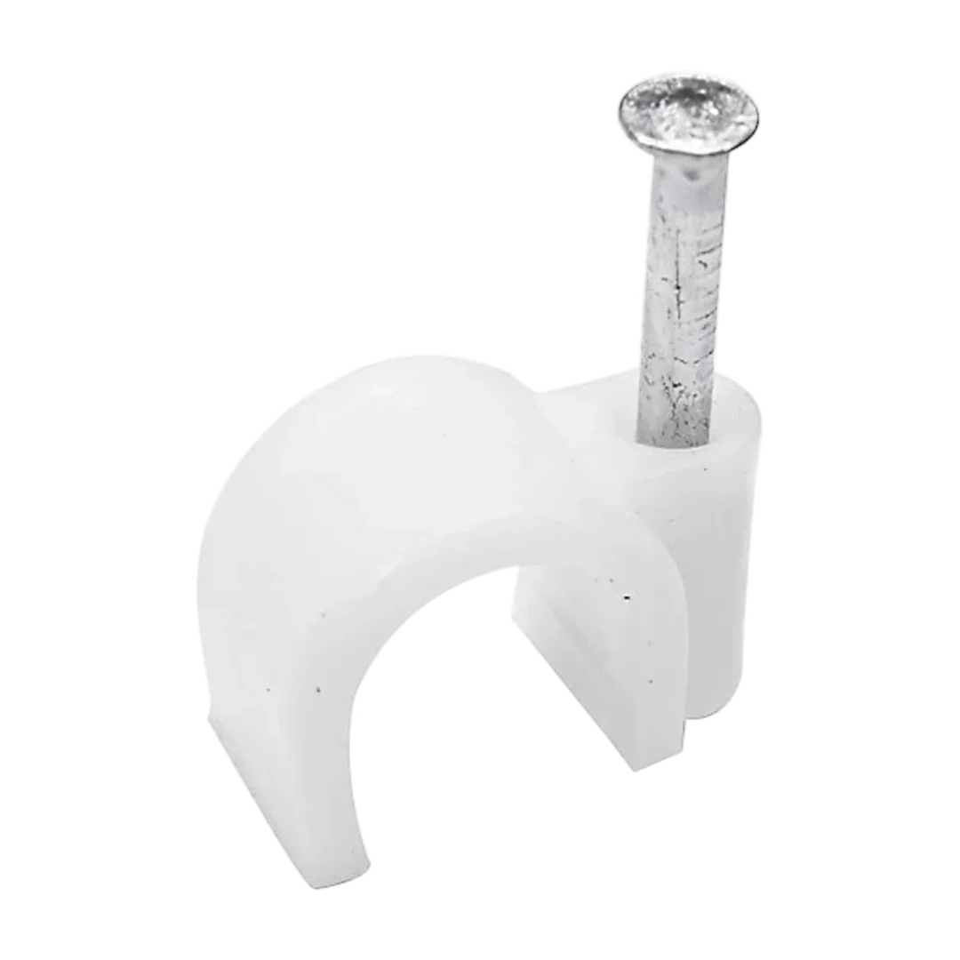 10mm round cable clip W4 pack of 10 for securing cables – available at ThomasTouring.co.uk