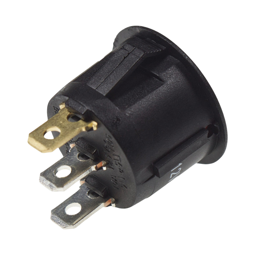 12V on/off rocker switch with red illumination, W4 37210, for control panels in caravans and motorhomes