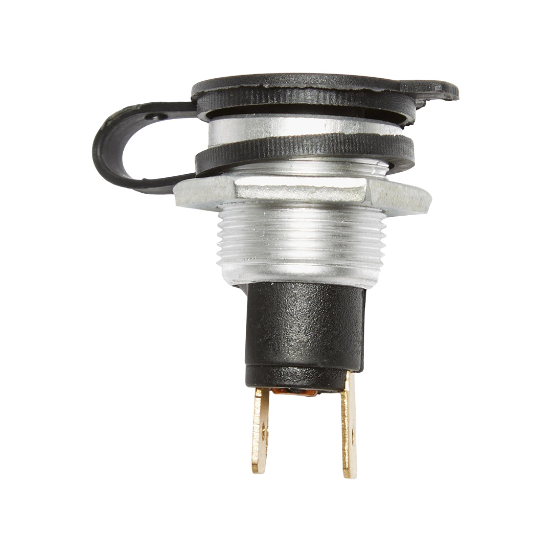 12V flush mount single pole socket by W4 for motorhomes