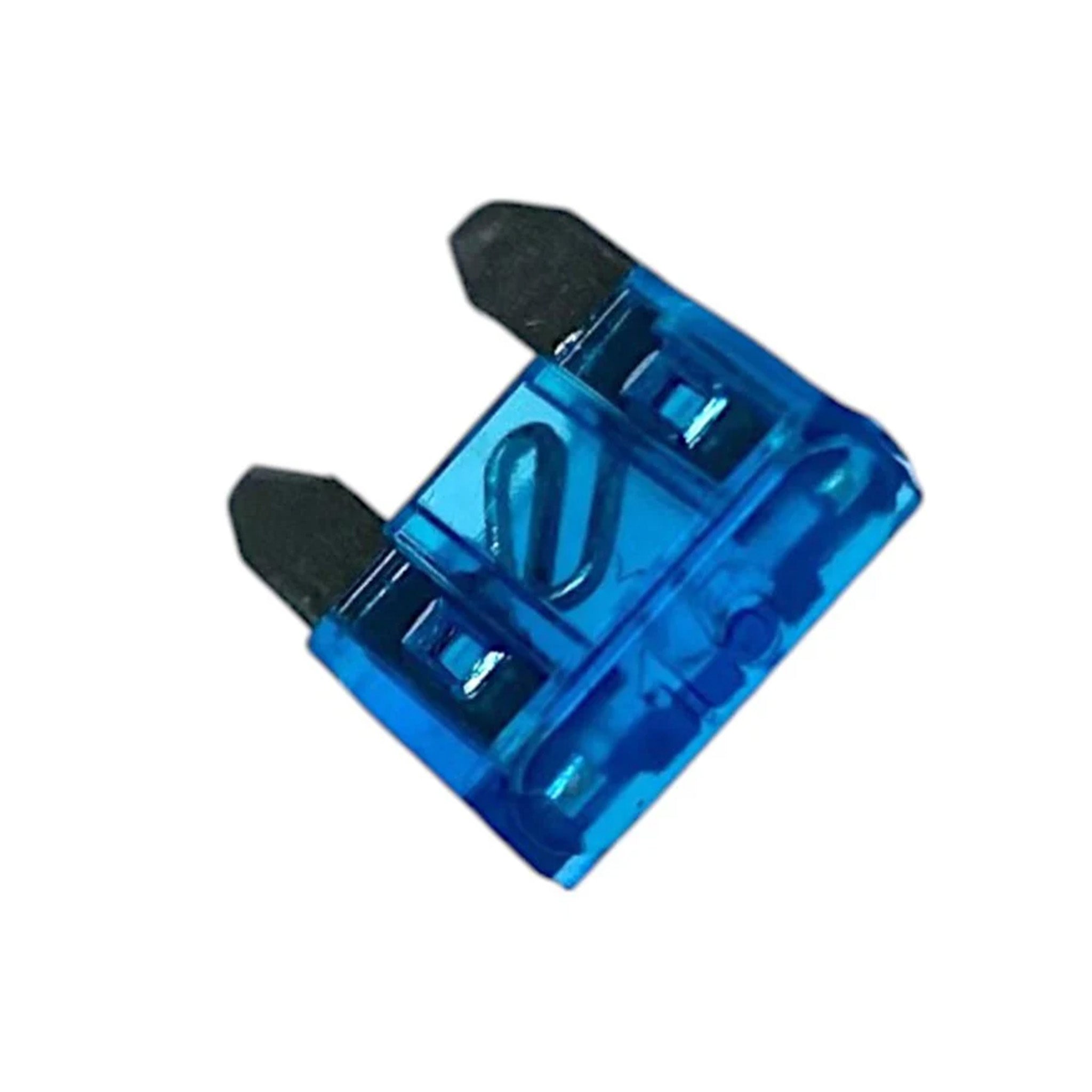 Blue 15 amp mini blade fuse suitable for caravan motorhome 12v or 24v wiring circuits