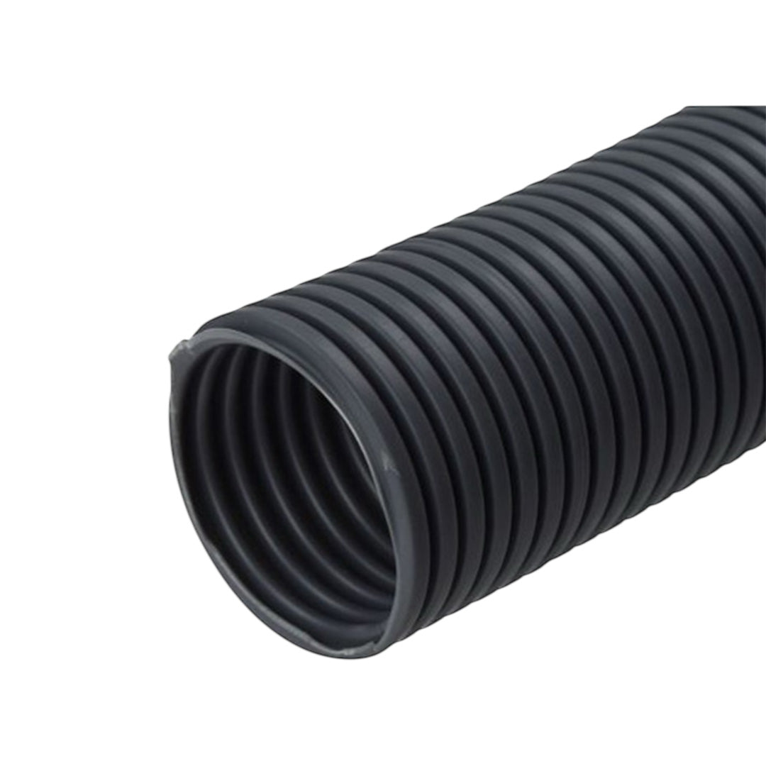 25mm Convoluted PVC Waste Water Hose Pipe - Dark Grey (Sold Per Metre)