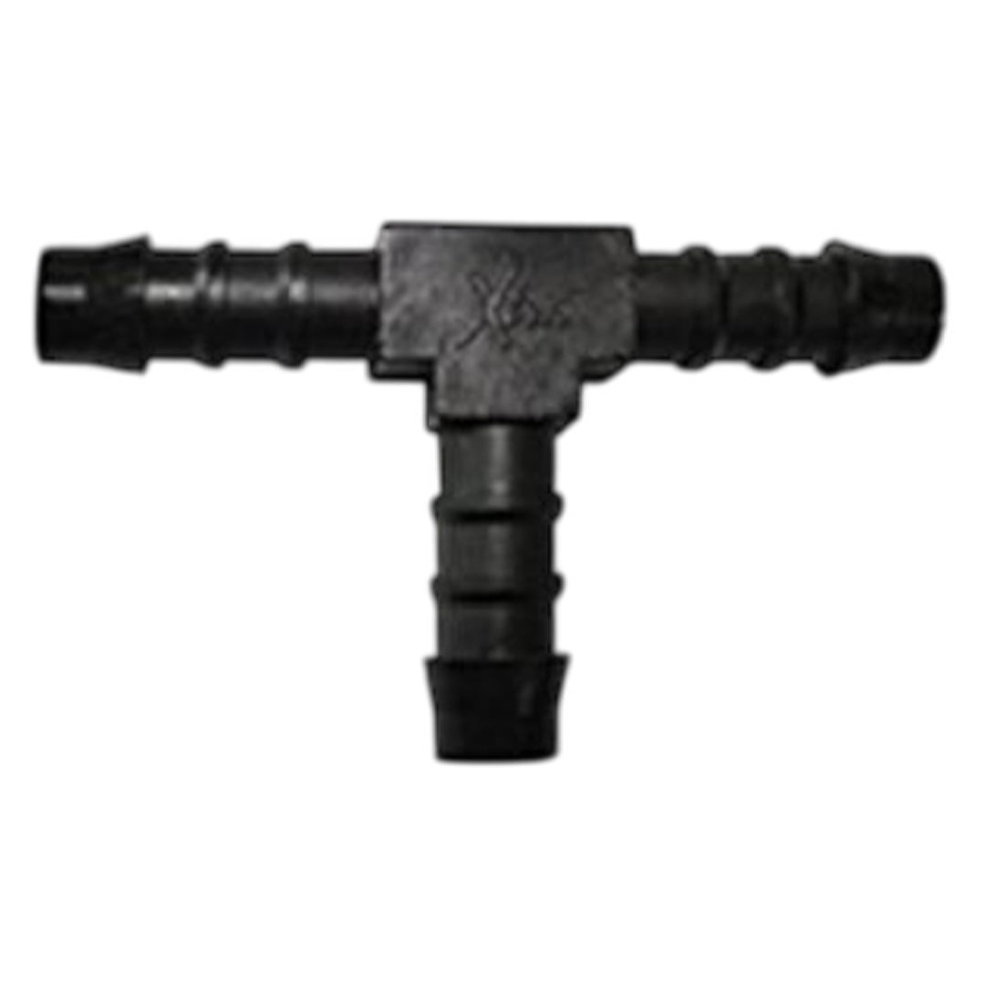 3/8 inch T connector hose adaptor for fresh water systems, fits 10mm tubing in caravans and motorhomes