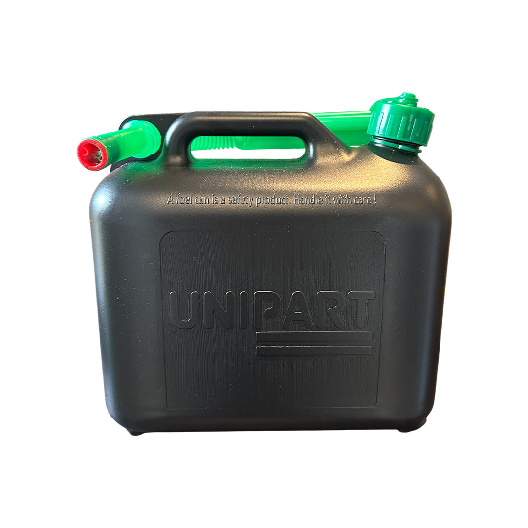 5L Unipart black diesel jerry can for portable fuel storage