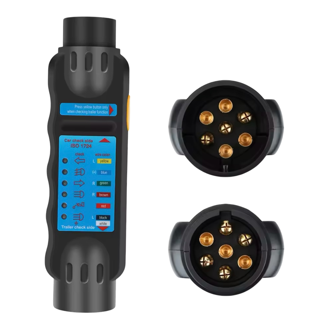 7-Pin Trailer and Caravan Wiring Tester – 12V Electrical Circuit Diagnostic Tool | ThomasTouring.co.uk