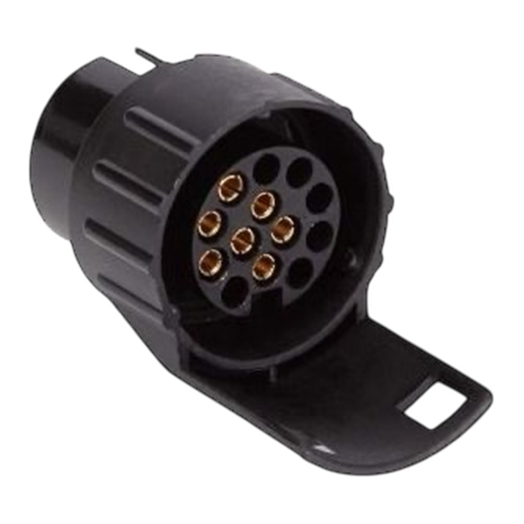 Caravan Mains Adaptor 7 Pin to 13 Pin | ThomasTouring.co.uk