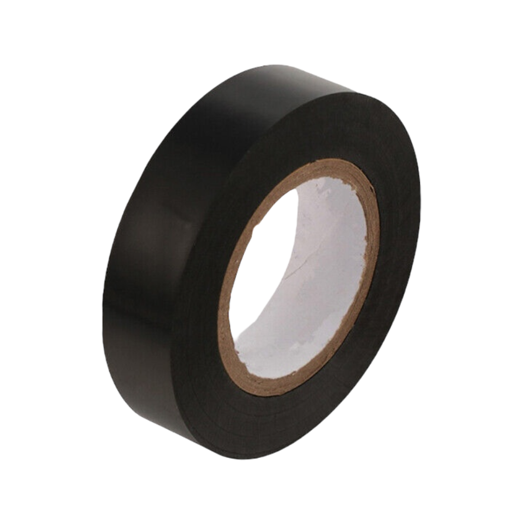 Black Electrical Tape - 19m x 4.5mm | PVC Tape | Insulated Tape | ThomasTouring.co.uk