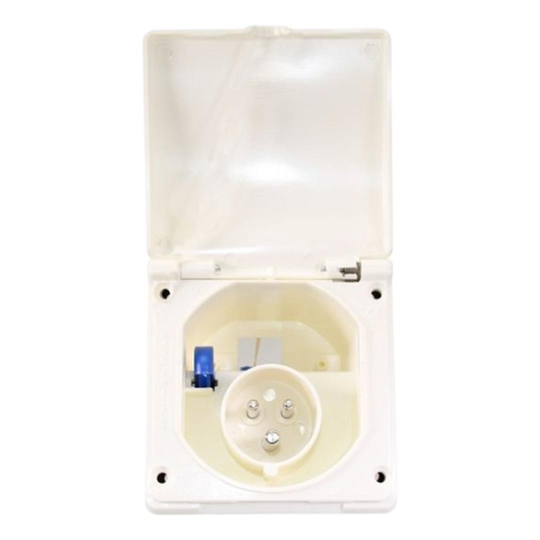 W4 20013 Flush Mains Inlet - White | 5019328200134 | ThomasTouring.co.uk