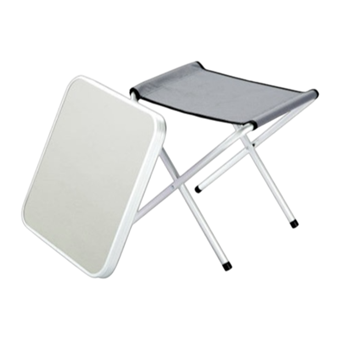 Folding Camping Stool / Table Aluminium Lightweight | ThomasTouring.co.uk