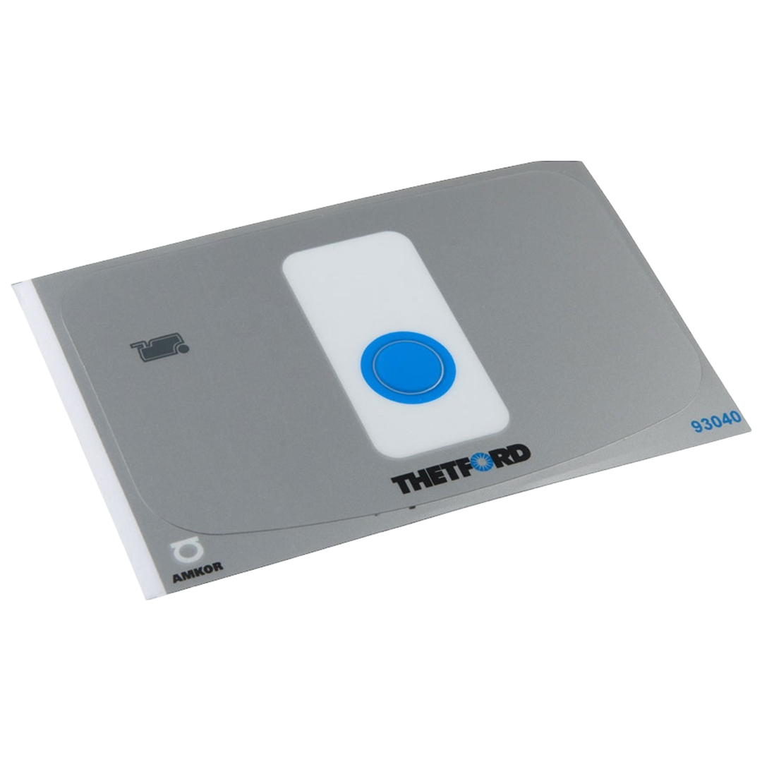 Thetford Control Panel Overlay Sticker SC260 | 8710315005134 | ThomasTouring.co.uk
