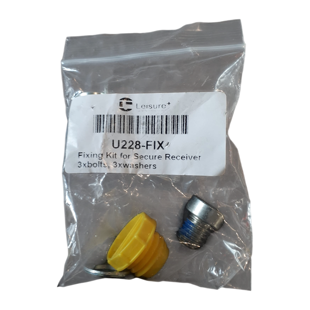 AL-KO Secure Receiver Kit for near-side caravans, includes three bolts and cap