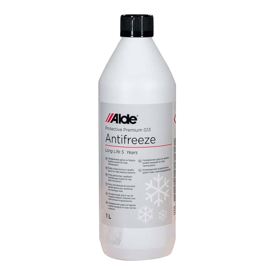 Alde G13 premium antifreeze fluid 1 litre for efficient caravan and motorhome heating system protection