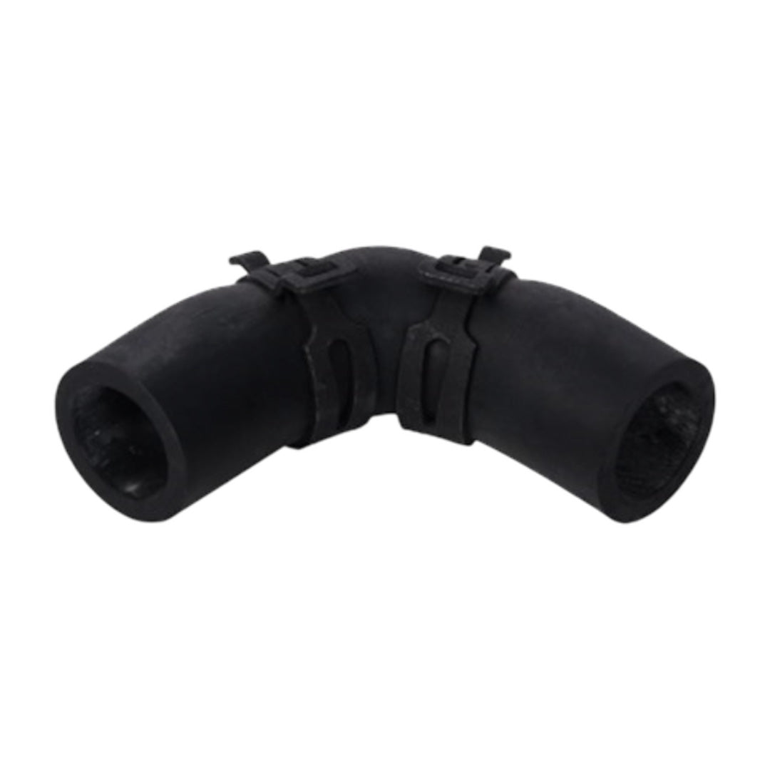 Alde 70mm x 70mm rubber heating elbow with mounting clips – part 1900-523 for caravan systems