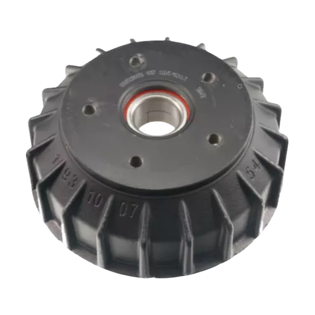 AL-KO 2051 brake drum 112x5 with 39/72x37 sealed bearing for caravans and trailers