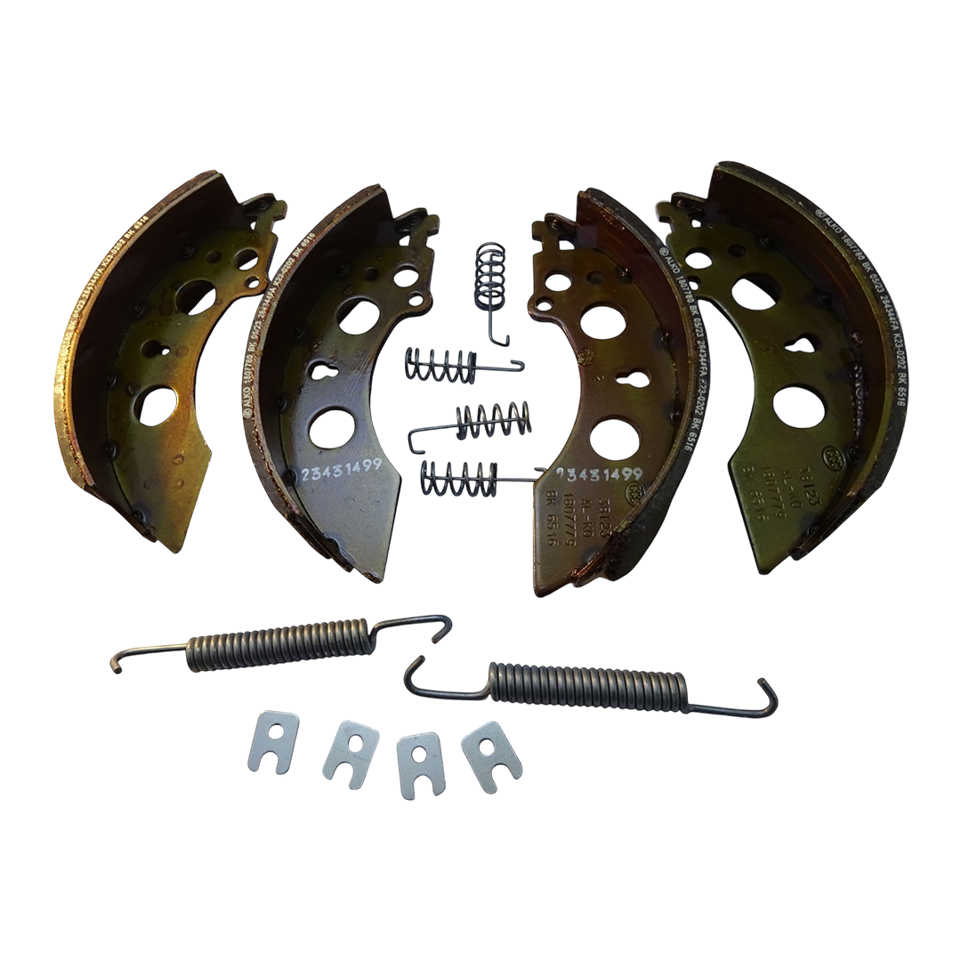 Genuine AL-KO 2051 brake shoes 1732461, replacement set for 200mm drum brakes