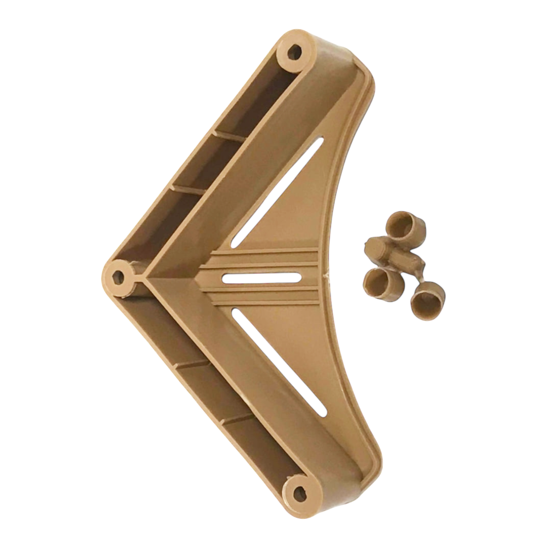 Beige table storage mounting kit for campervans, caravans, and motorhomes