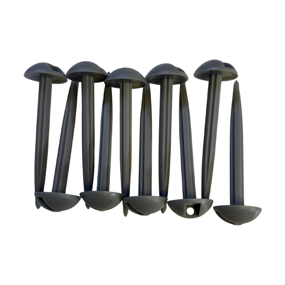 Best 9.5cm plastic groundsheet pegs for tents awnings and carpets pack of 10