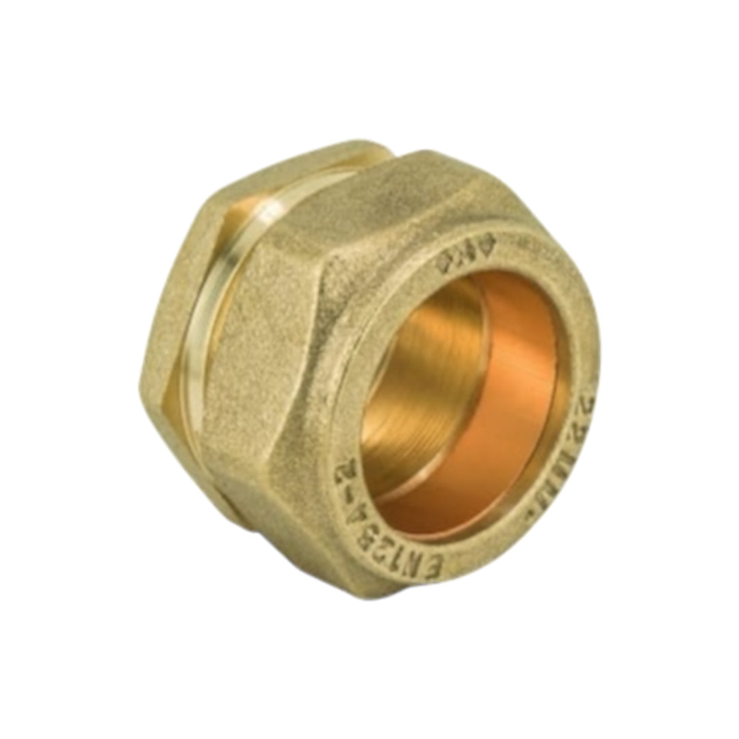 10mm copper compression stop end plumbing fitting for caravans, motorhomes, and water systems