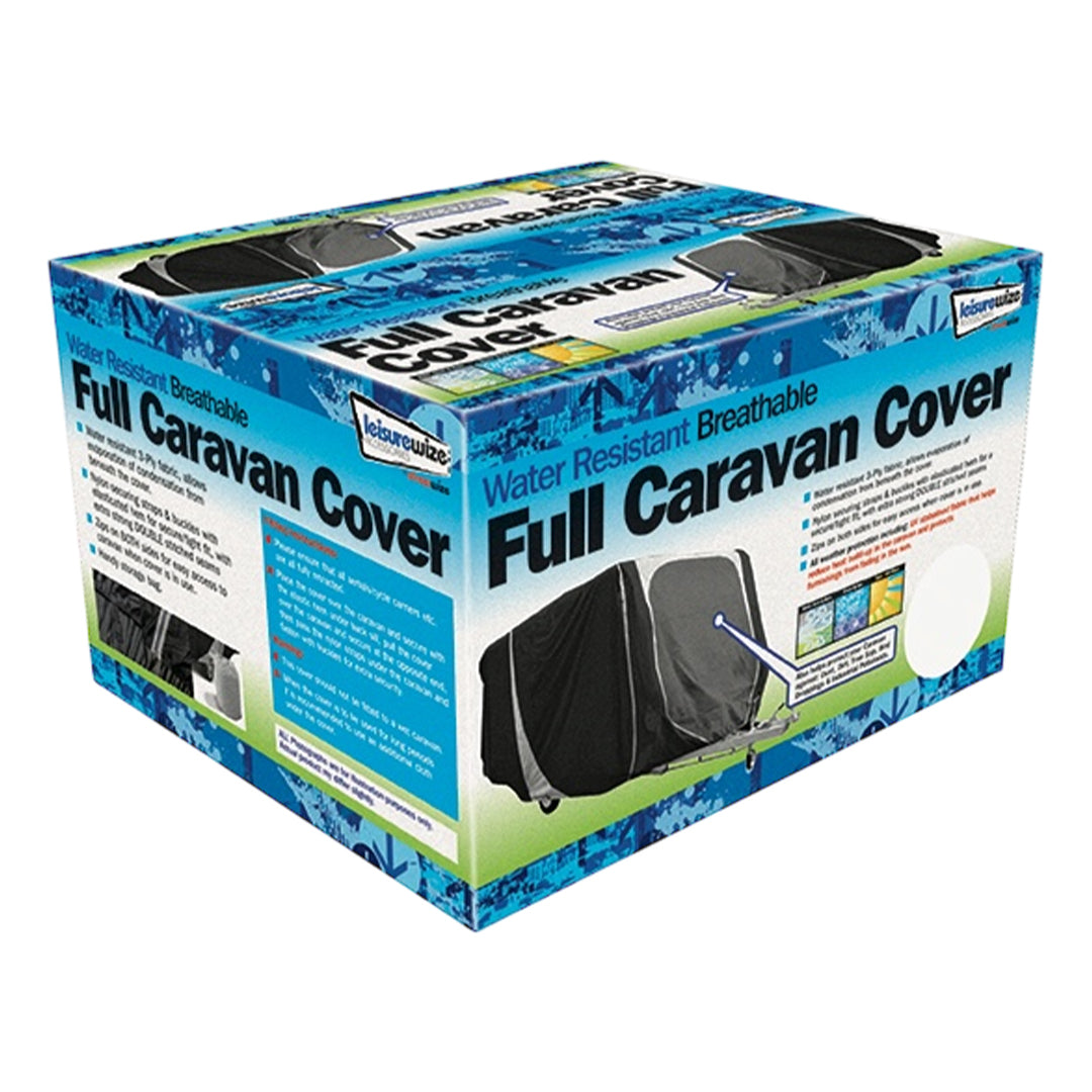 14ft to 17ft winter caravan cover by Leisurewize – durable and waterproof.