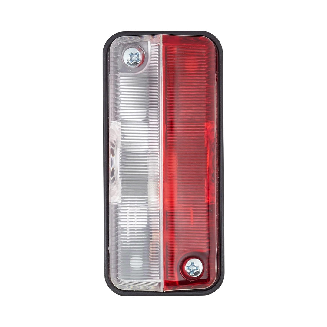 ECE approved red and white Hella side marker lamp for caravan or camper van lighting