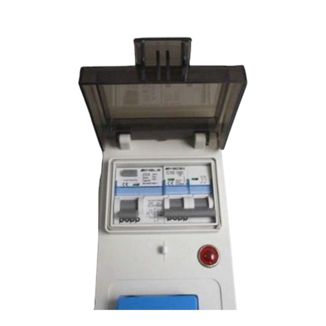 Buy Portable 230V electric hookup unit for tent or campervan with 15m cable and circuit breaker