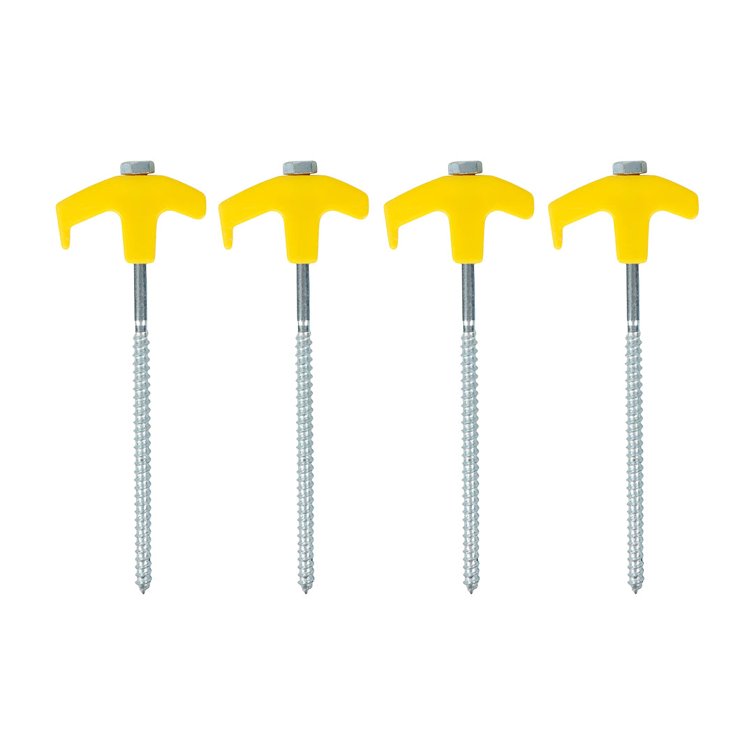 Buy Streetwize 20-piece screw-in tent pegs – designed for hard and rocky ground