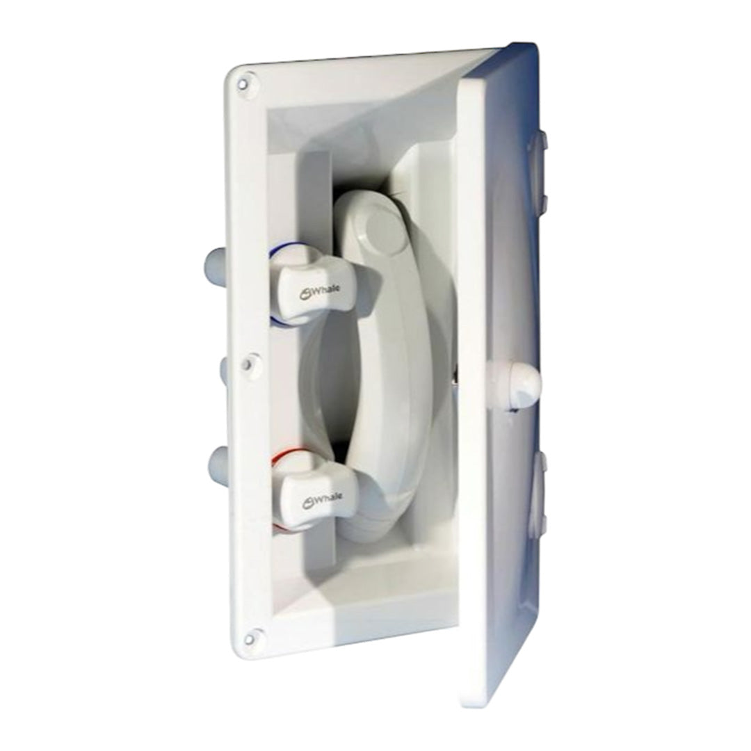 Whale Swim and Rinse exterior shower point with hot and cold mixer for caravans and motorhomes