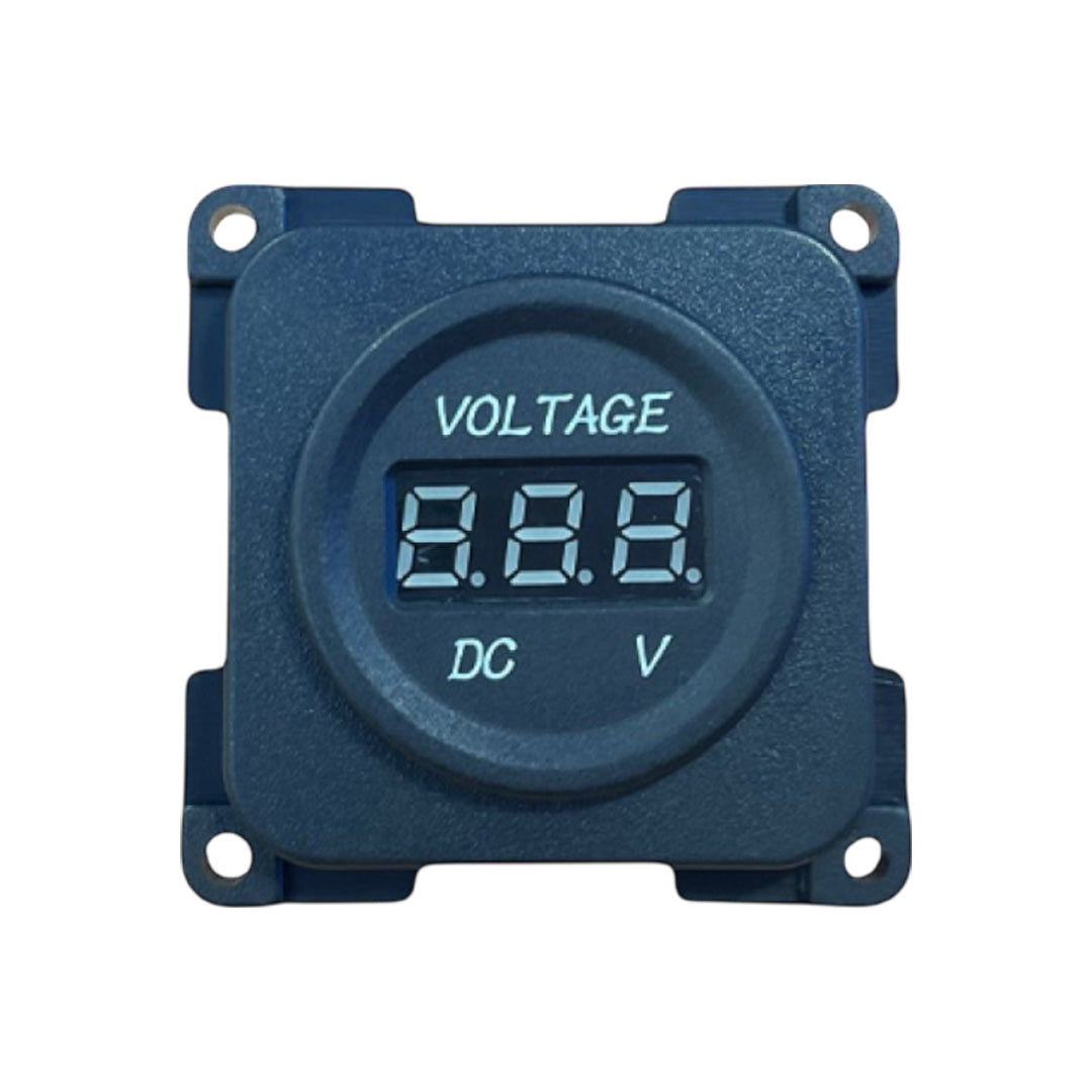 Buy C-Line 10–30V black LED voltmeter display for caravan or motorhome electrical panel installation