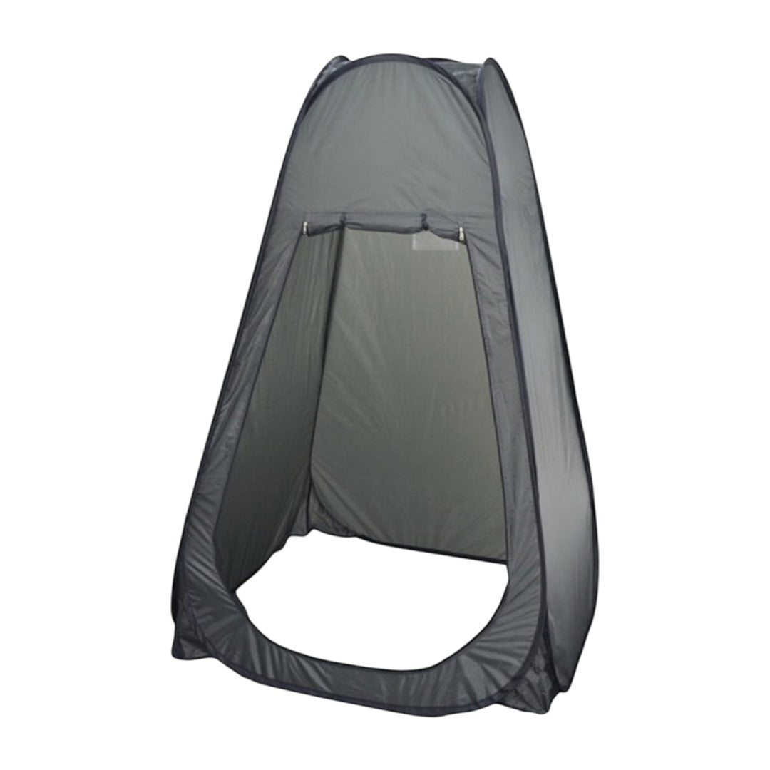 Buy Foldable Via Mondo camping toilet and shower tent in anthracite with zip door and carry bag