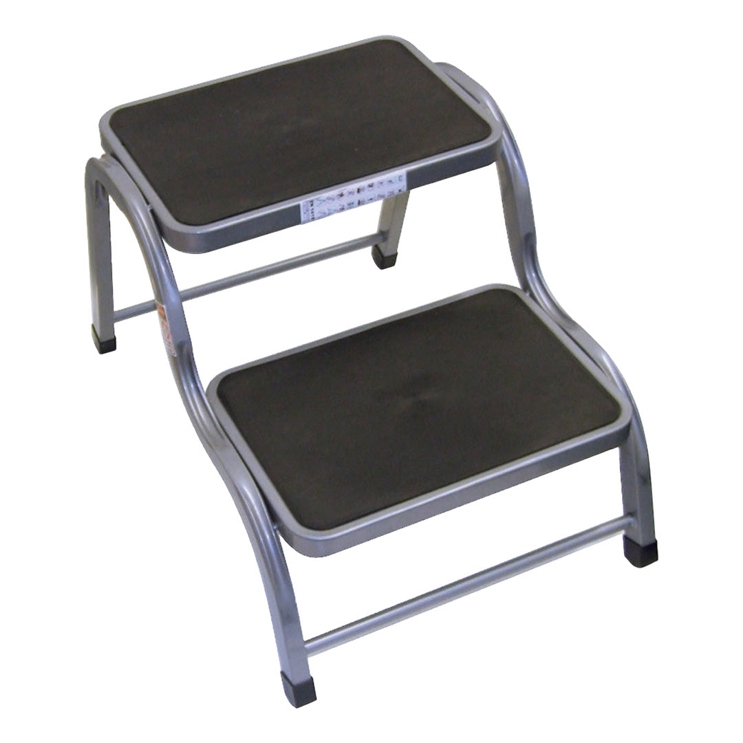 Heavy-duty rubber double caravan step for sale – reliable and slip-resistant | ThomasTouring.co.uk