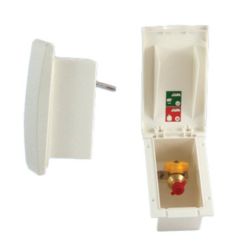 Gas Outlet Box For BBQ Point White Caravan Motorhome