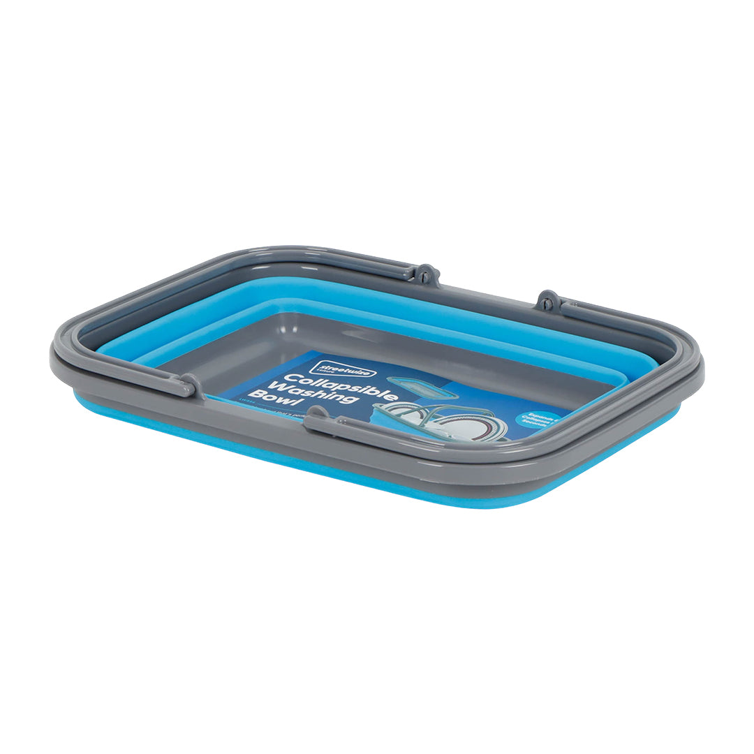 Collapsible washing bowl with handle – Perfect for camping, caravanning, and outdoor adventures