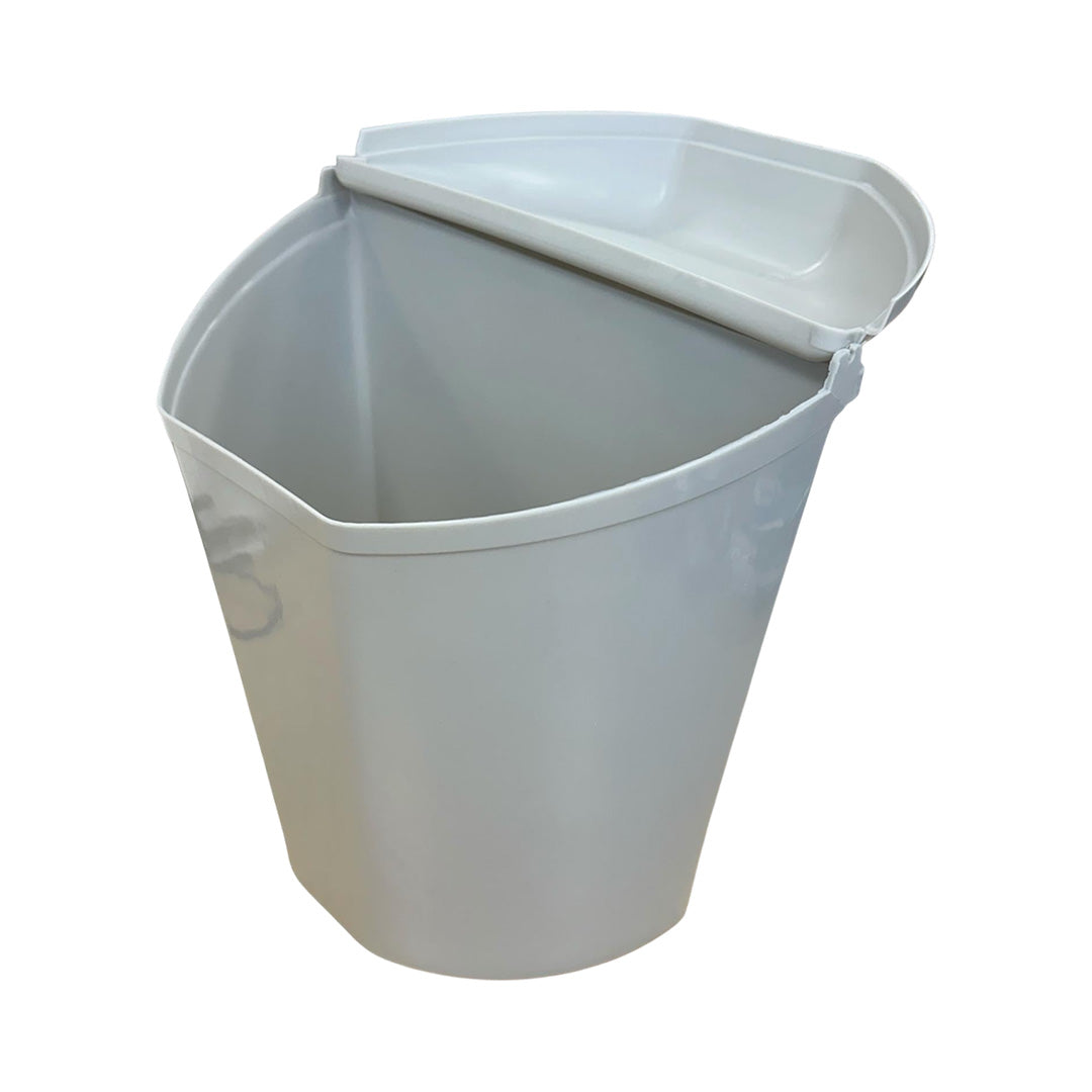 Space-saving 10L rubbish bin for motorhome, caravan or boat – door or wall mounted plastic waste bin with lid