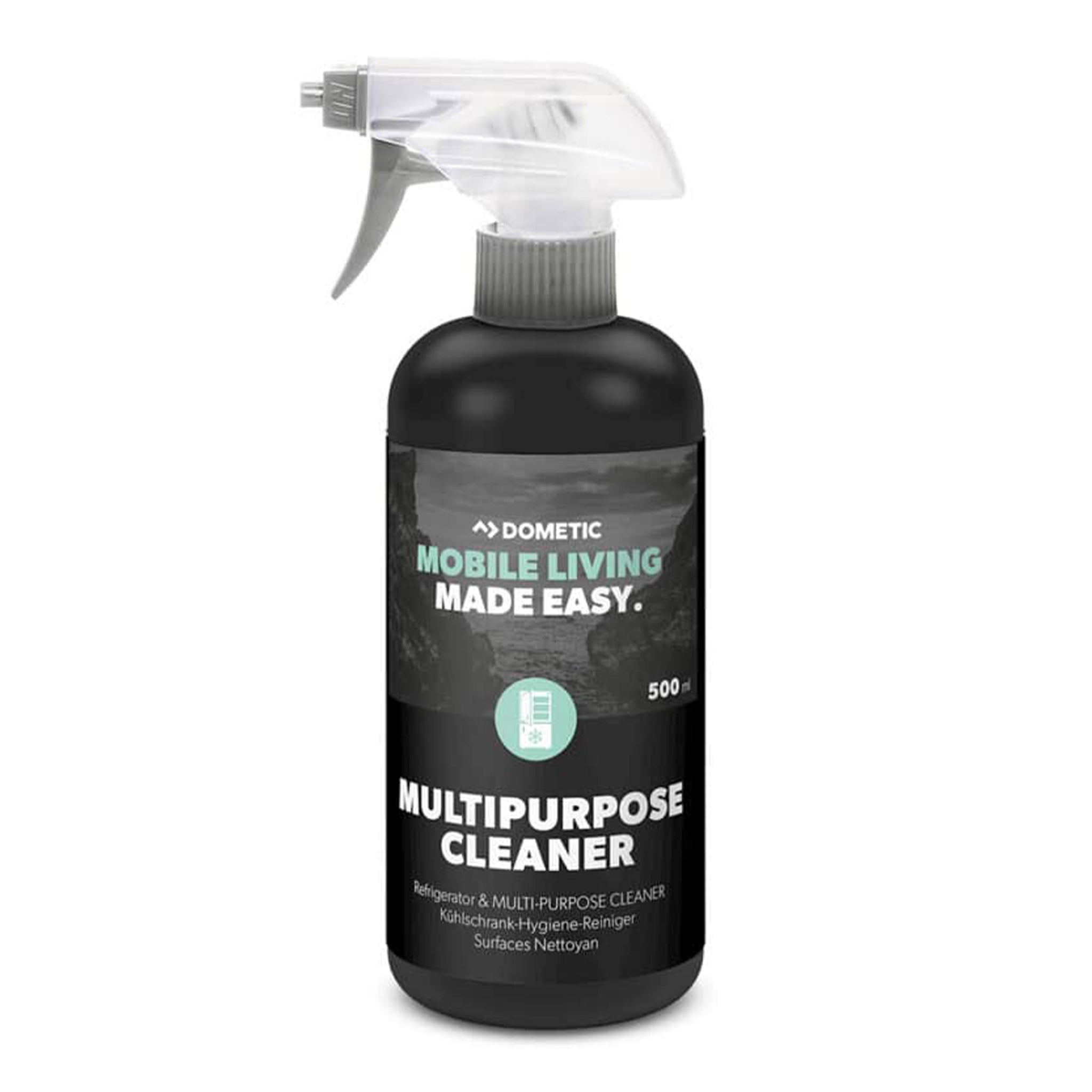 Dometic 500ml fridge and multipurpose cleaner bio alcohol spray bottle