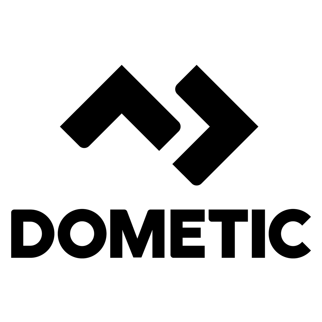 White Dometic fridge vent turnbuckle screw for easy installation and maintenance