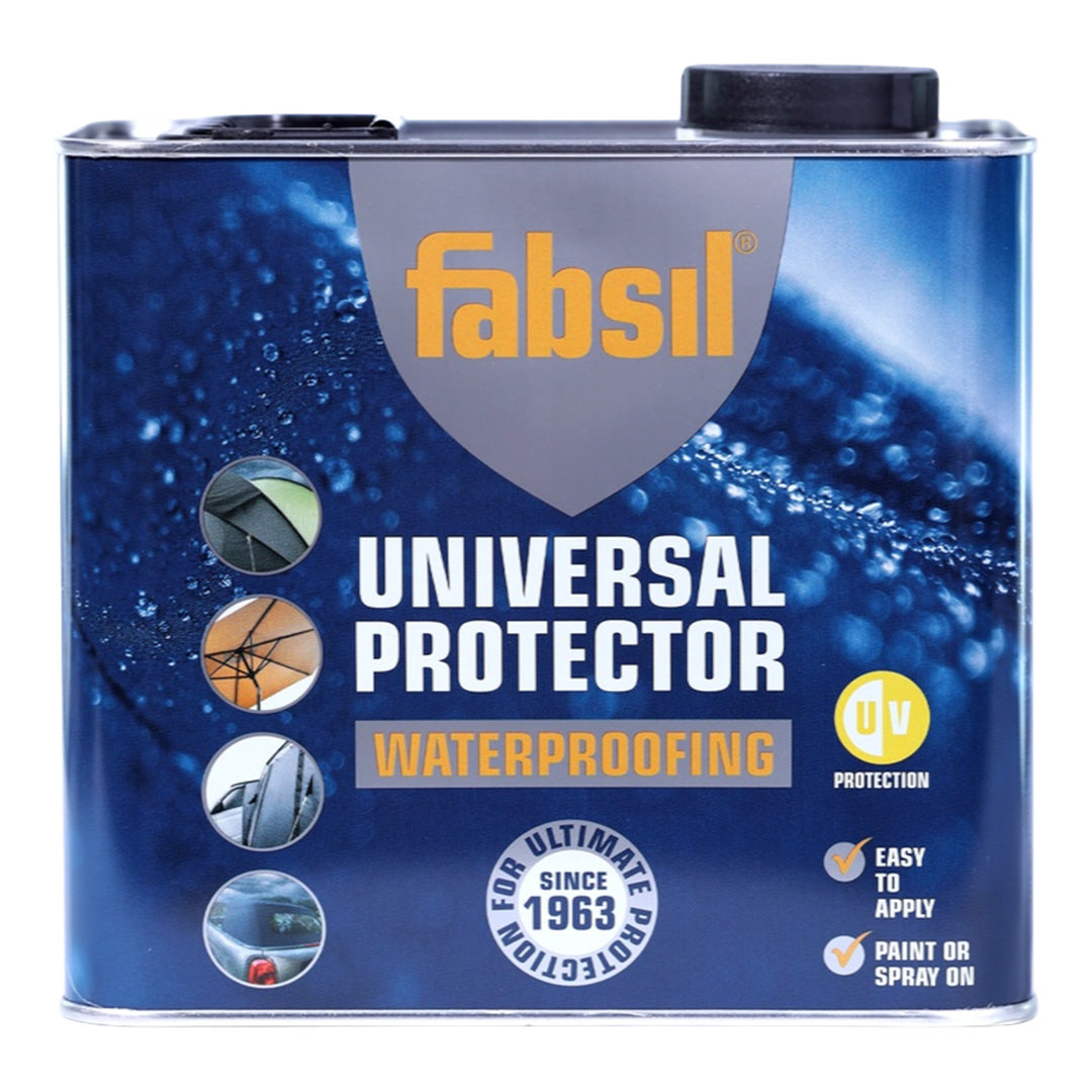Fabsil Universal Waterproofer & UV Protector 2.5L for tents, awnings, and outdoor fabric