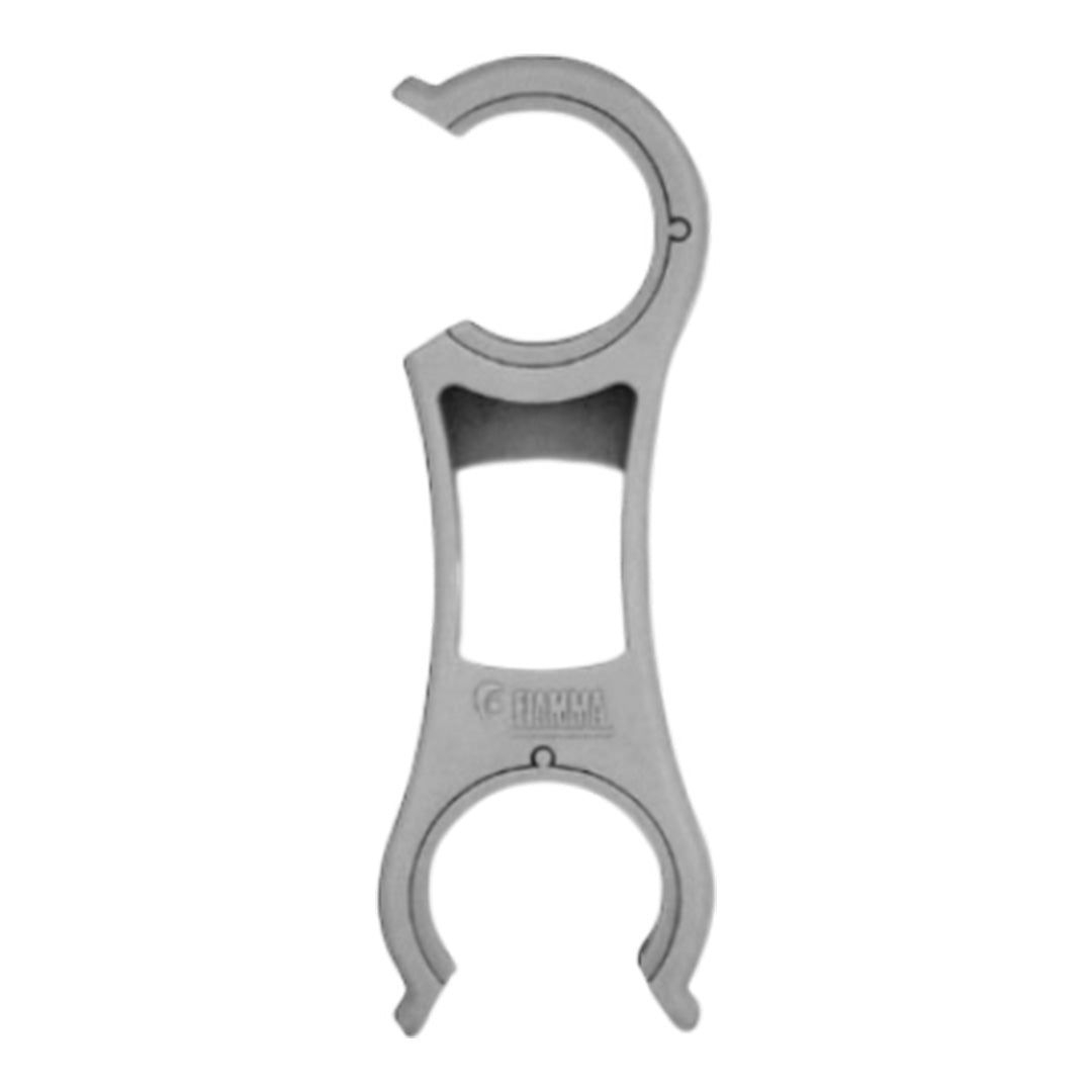 Grey Fiamma Carry Bike rack holder clip suitable for 30 to 35 mm bike rack tubes