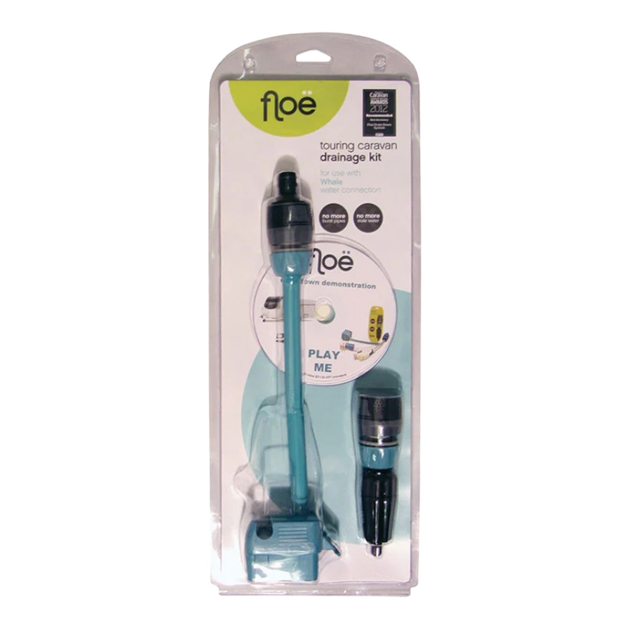 Floe and Whale Drain Down Kit for caravan water systems safely removes stale water and bacteria