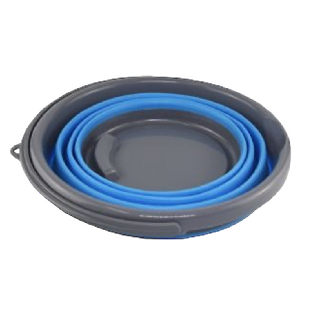 Via Mondo Folding 10L Bucket Blue 1165189 - Folding camping bucket - thomastouring.co.uk