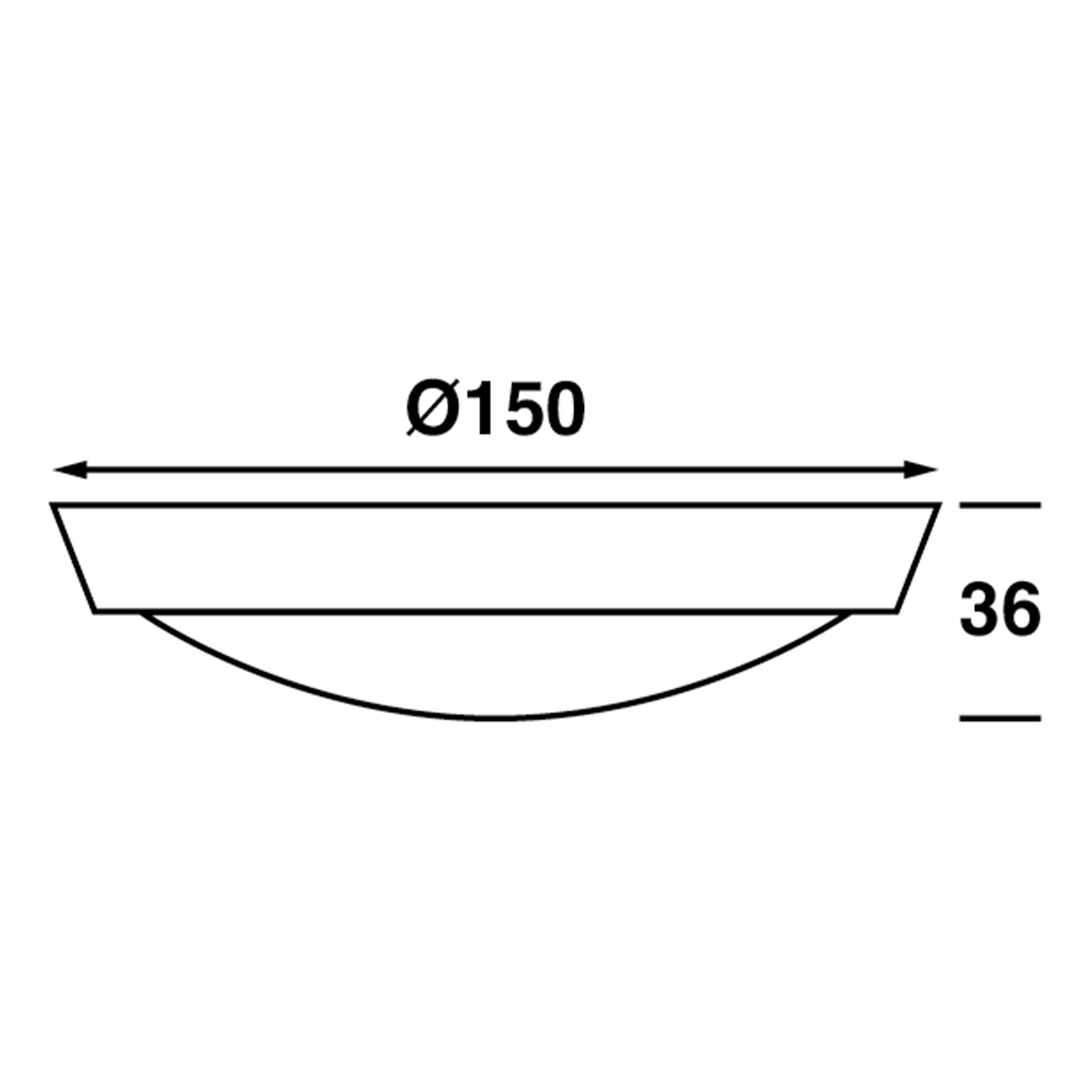 Frilight Saturn 2 S2 LED ceiling light dimensions. part number 9117S21200VS shown in white finish