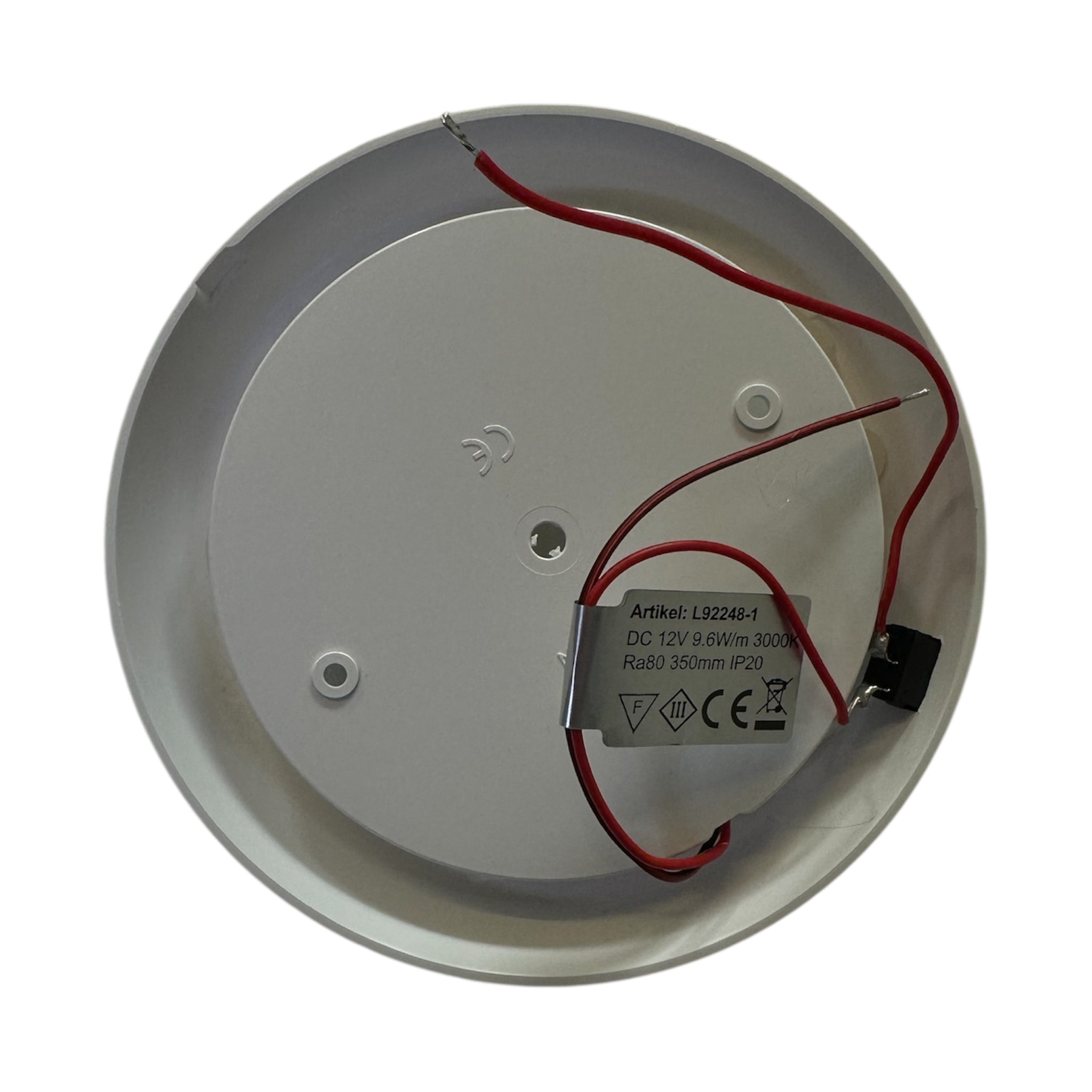 Frilight Saturn 2 S2 LED interior light with warm white 3000K output for caravan and campervan ceilings