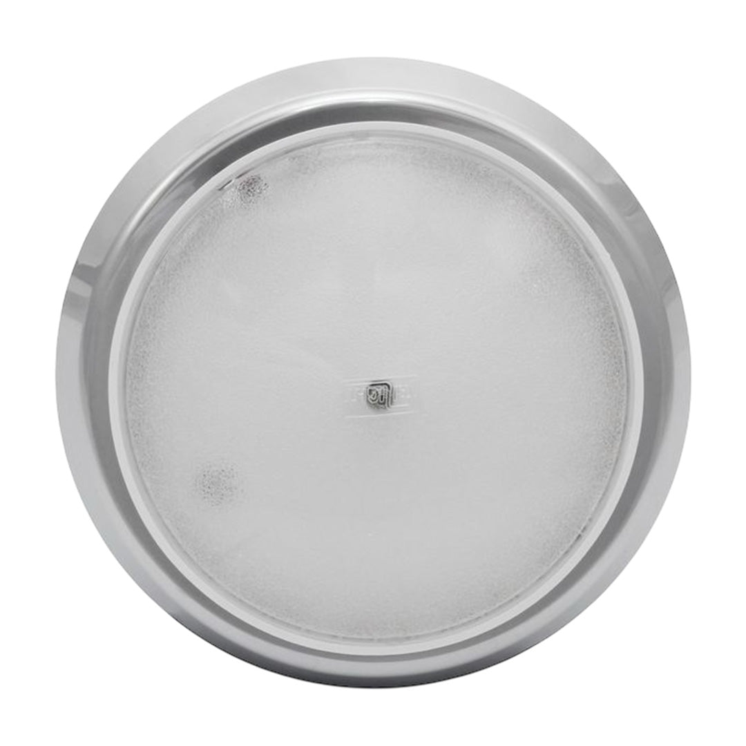 Frilight Saturn S2 12V LED ceiling light with matt chrome finish for caravans and motorhomes