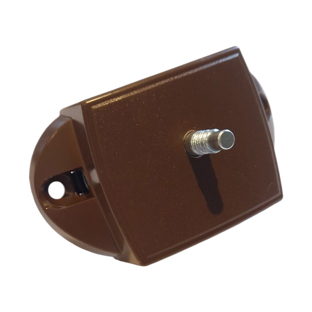 Hafele brown double door wardrobe lock with 25mm backset and spindle holes