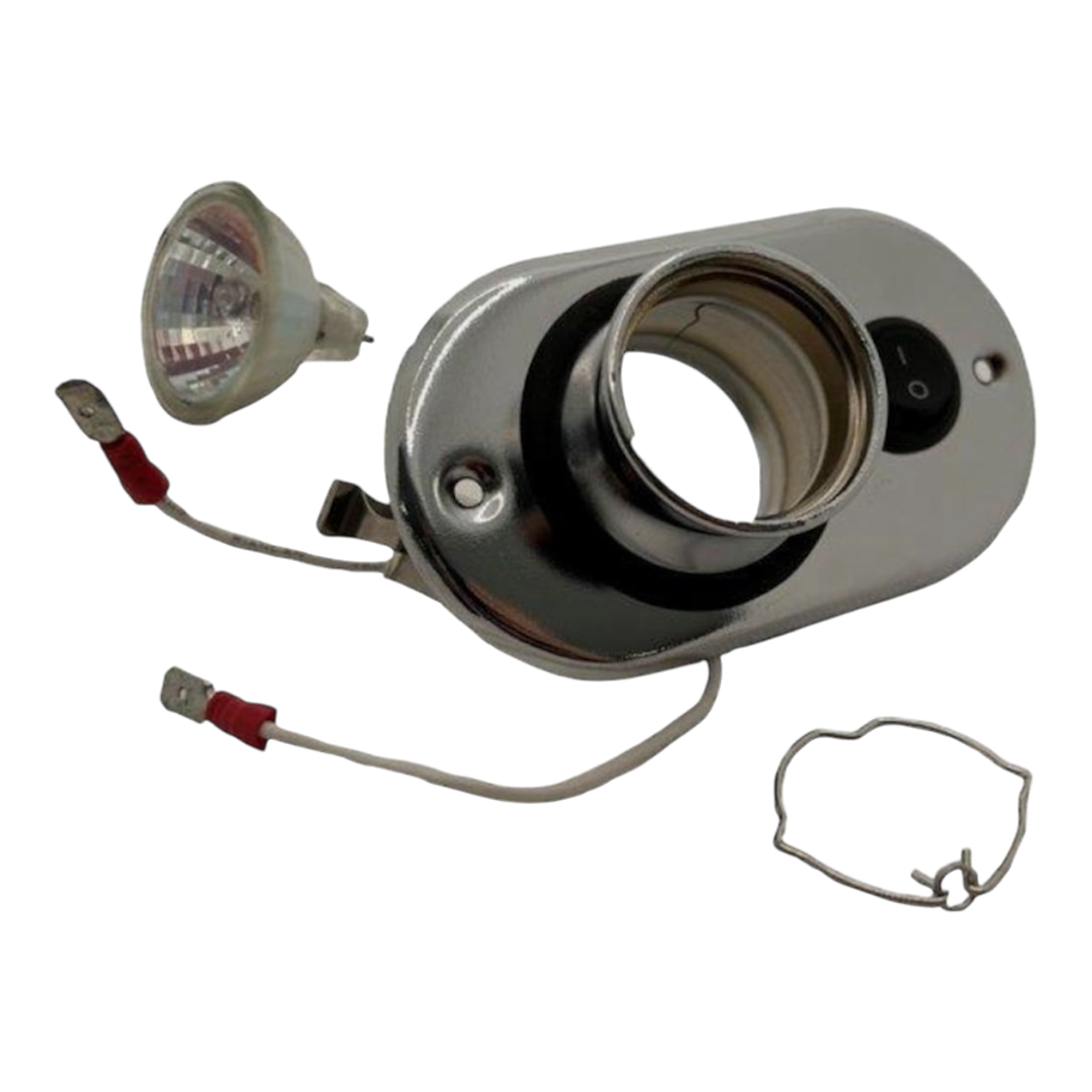 halogen switched chrome recessed spot light MR11 12v 10w for caravan and motorhome