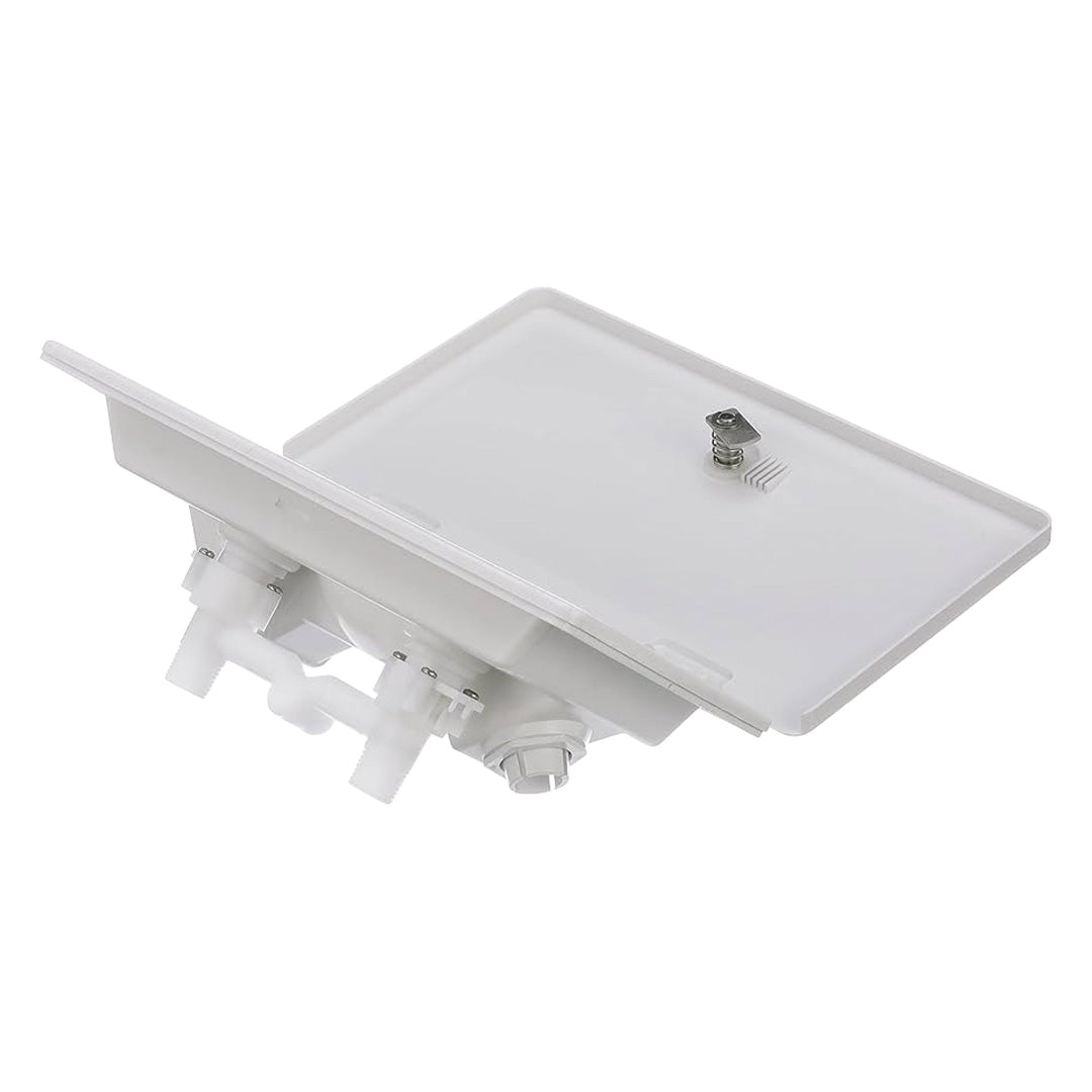 Whale exterior shower point featuring 2.1m hose and hot/cold mixer for RVs and boats