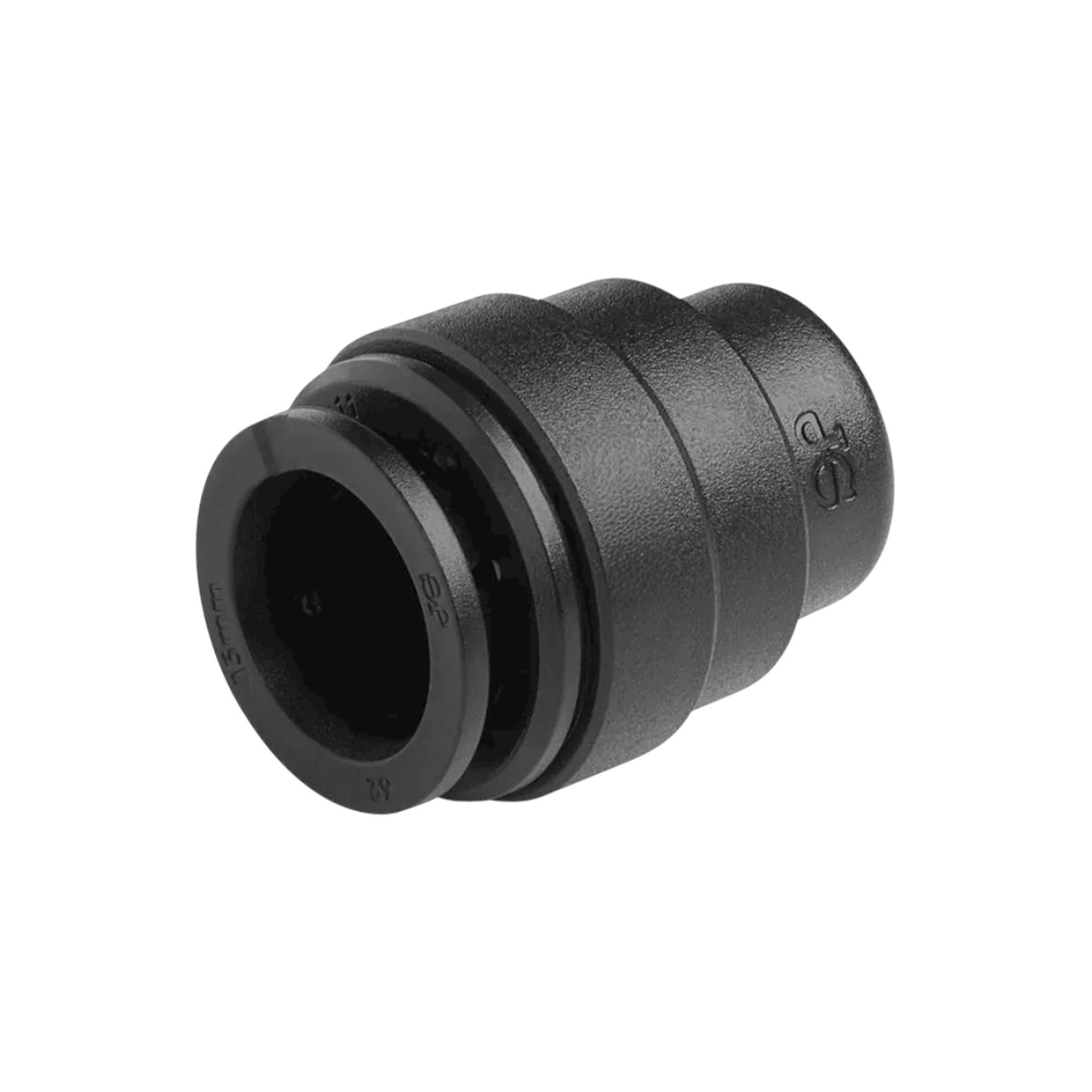 John Guest 12mm push-fit acetal end stop PM4612E for sealing caravan or motorhome water pipework securely without tools