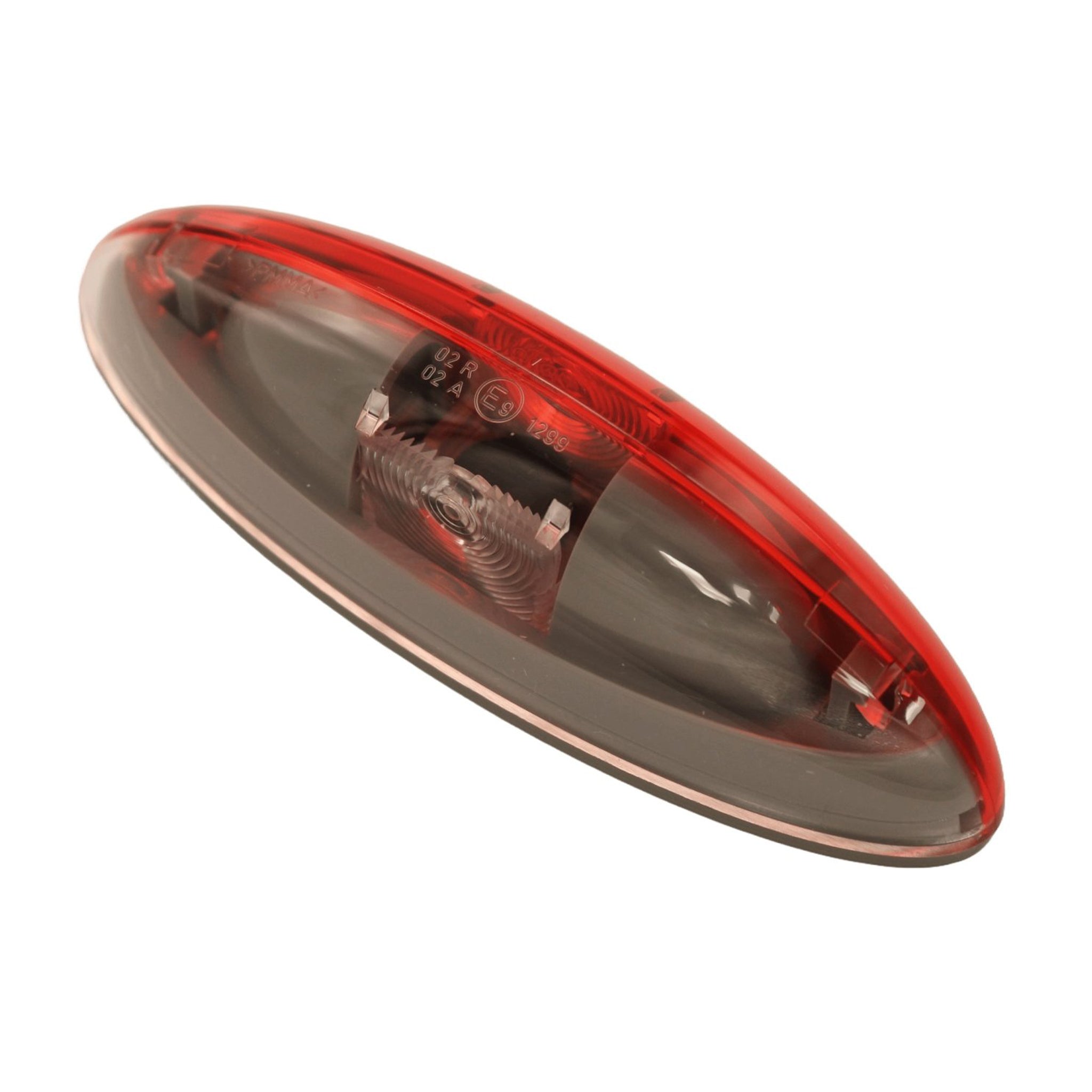 Jokon SPL2010 end outline lamp with grey base and red clear lens part number 12.0013.040