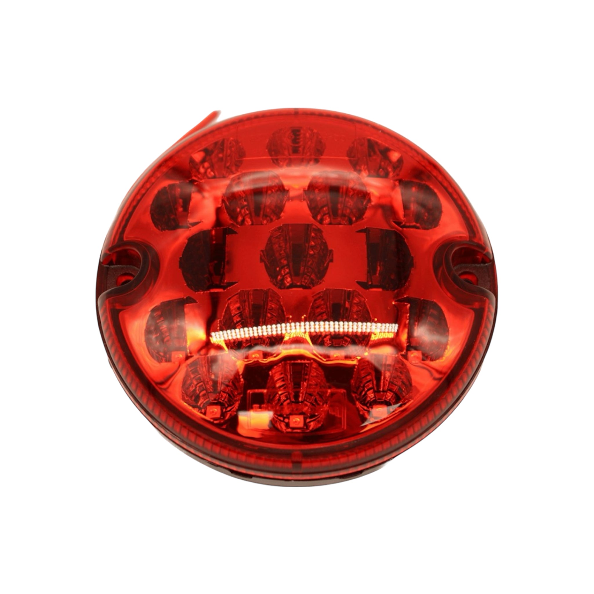 95mm LED rear fog lamp with clear optic lens for 10-30V caravans motorhomes and trailers