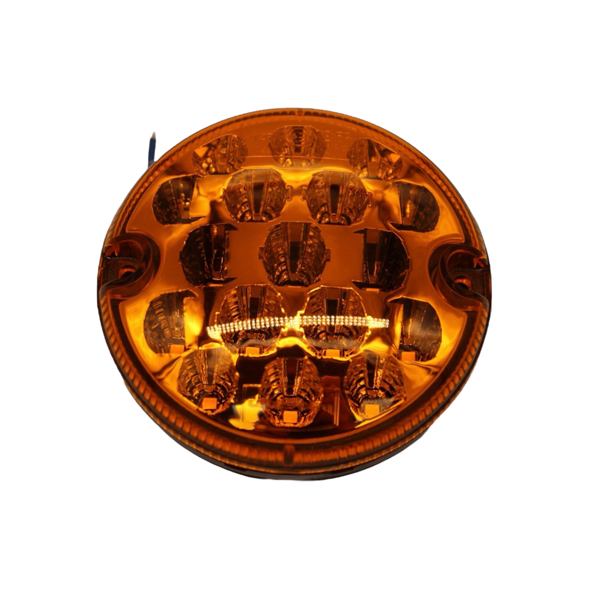 95mm LED rear indicator lamp with clear optic lens for 10-30V caravans motorhomes and trailers