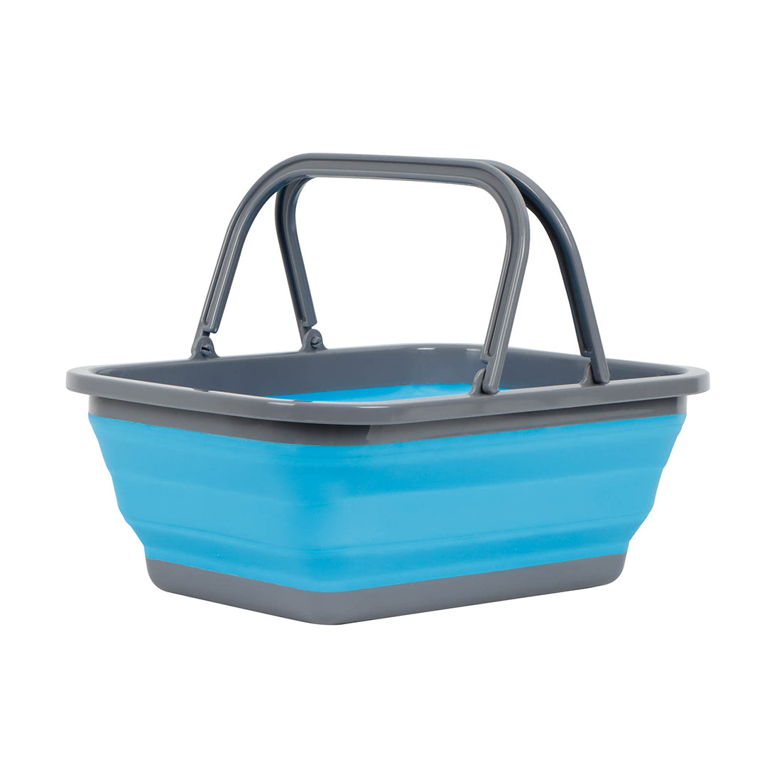 Leisurewize Camping Collapsible Washing Bowl with Handle – Space-saving and portable for camping and caravanning