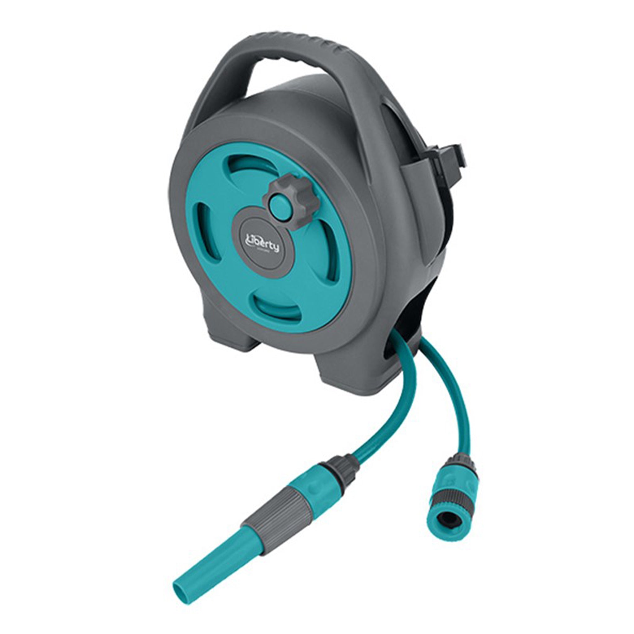 Liberty Leisure 10m food grade drinking water hose reel with hose and adjustable nozzle